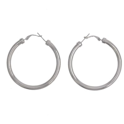 Behave - Oorringen - Zilver Kleur - 5cm