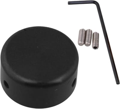 Gitaarpedaalknoppen - Pedaaltoppers Voetnagels - Gitaarspel Verbeteren - Aluminium Bescherming - 24 mm Diameter - Zwart