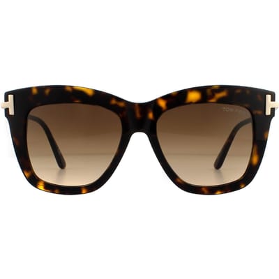 Tom Ford zonnebril Dasha FT0822 52F Dark Havana Brown Gradiënt
