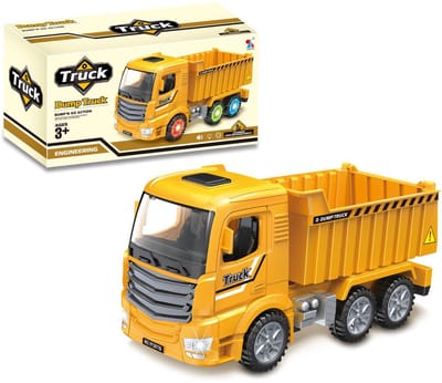 Bouwvrachtwagen met Licht & Geluid – 25cm Dump Truck - laadbak-kiepbak