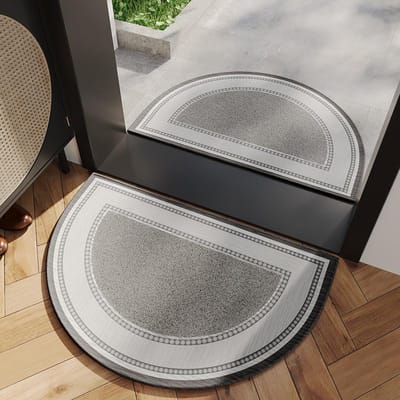 Eenvoudige entree vloermat hal entree tapijt deurmat huis woonkamer entree deurmat absorberende voetmat 45x75cm