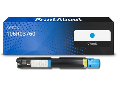 PrintAbout huismerk Toner 106R03760 Cyaan Hoge capaciteit Geschikt voor Xerox
