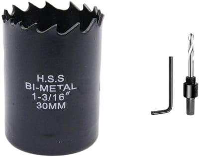 Dailygoods - Crown Saw 30mm - Bimetalen Gatenzaag - Cirkelzaagkop - Geschikt voor Hout en Metaal - Snelle en Schone Sneden - Tot 38mm Snijdiepte