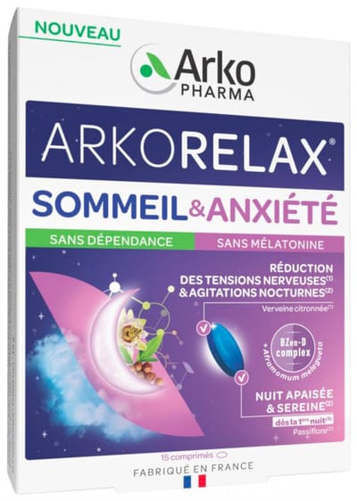 Arkopharma Arkorelax Slaap & Angst 15 Tabletten