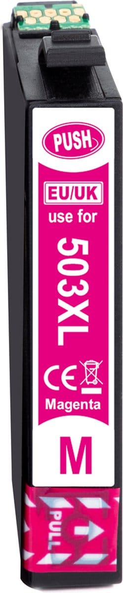 KATRIZ® huismerk voor Epson T503XL/T503/503(1x Magenta) | 1 stuk | Epson WorkForce WF-2960DWF / WF-2965DWF /Epson Expression Home XP-5200 / XP-5205