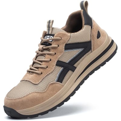 Veiligheidswerkschoenen Stalen Neus Anti-plet Bouwschoenen Onverwoestbare Antislip Sneakers Ademend Schoeisel 45 black