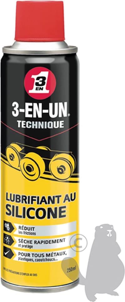 3-En-Un Siliconen smeermiddel spray 250 ml - 3-in-1 - Sneldrogend