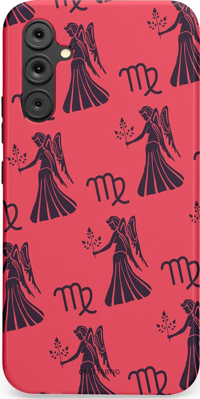 Casetastic Hoesje Geschikt voor Samsung A34 (5G) - Stijlvolle Beschermende Duo-layer Case - Zodiak maagd