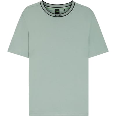 Boss Heren Crew Neck Regular T-shirt (Groen)