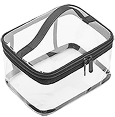 EXCITAT Transparante toilettas - Waterdichte PVC cosmetische tas - Reis make-up organizer - Ritssluiting - Reisessential voor mannen en vrouwen - 1 st.