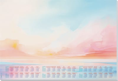 Sigel bureau onderlegger - Magic Sunset - met kalender 2025/2026/2027 - A2 - 30 vel - SI-HO313
