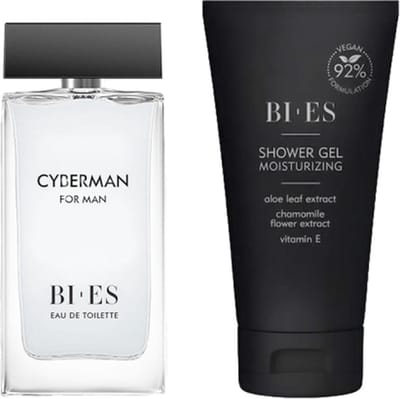 Bi-Es Cyberman Voor Mannen Cadeau Set EDT 90ml en Douche Gel 150ml
