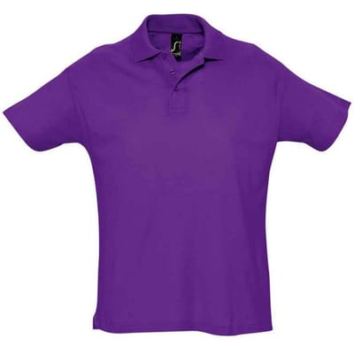 SOLS Heren Zomer II Poloshirt (Donkerpaars)