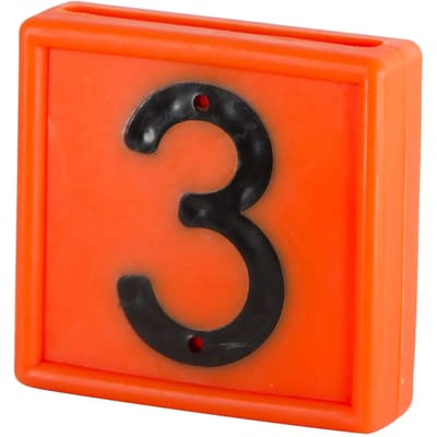 Genummerde markeerkraag om op de armband te schuiven Kerbl N°3 (x10)