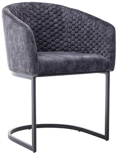 Tower Living Eetkamerstoel Pellaro - Donkergrijs Stof - 56x58x79cm