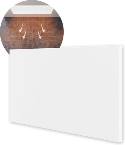 Ecosun Infrarood Verwarmingspaneel - Plafond & Wand Montage - Verwarming voor Woonkamer of Badkamer - Wit - 89x59 cm - 400 Watt