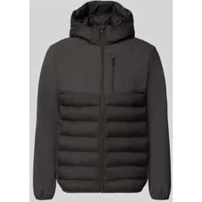 Regular fit gewatteerd jack met afneembare capuchon