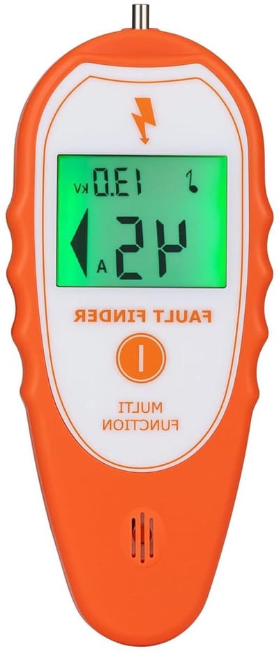 Spanningstester - Meetinstrument - Veiligheid Controleren - Oranje Verlichting - 20 x 9 cm - Oranje