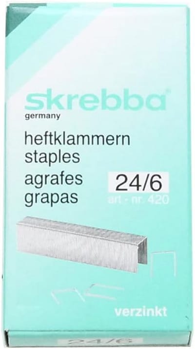 Nietjes 24/6 Set van 1000 Stuks Gehard Staal