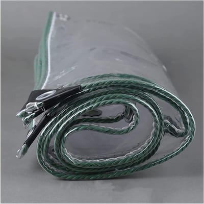 Dekzeil Waterdicht - Afdekzeil PVC - Bescherming Buiten - Hoge Transparantie - 0.8x2 meter - Doorzichtig