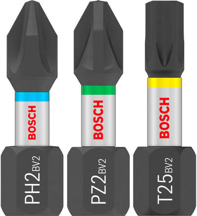 Bosch ASSORTIMENT 25 PRO BITS IMPACT 25MM