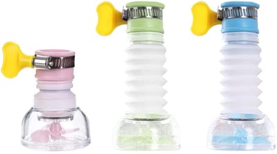 Allecto - Keukenkraan Nozzle Set - Splashproof - Waterbesparend - Roze Groen Blauw - Duurzaam - Hoogwaardige kwaliteit - Geschikt voor elke keuken