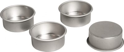 Rayher hobby - Metalen waxinelicht houders - 4x stuks - Kerststukjes maken of kaarsen onderdelen
