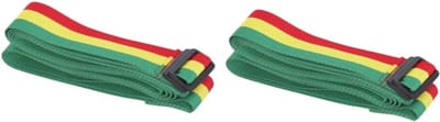 Dromriemen Set - Percussie Accessoires - Muziek Optredens - Driekleurig Katoen - 320cm Lengte - Zoals Afgebeeld