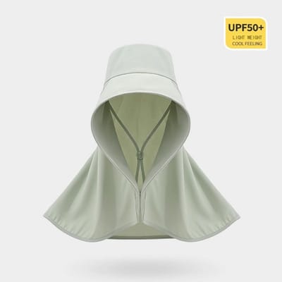 Dames Zonnehoed Met Nekflap - UPF50+ UV Bescherming - IJszijden Stof - Extra Brede Rand - Verstelbare Windkoord - Lichtgewicht