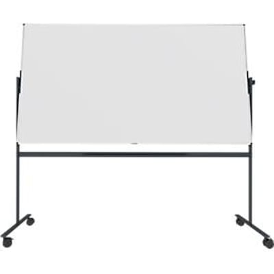 Verrijdbaar en draaibaar whiteboard UNITE Legamaster - aan 2 zijden te gebruiken - gelakt - B 2200 x H 1200 mm - grijs onderstel