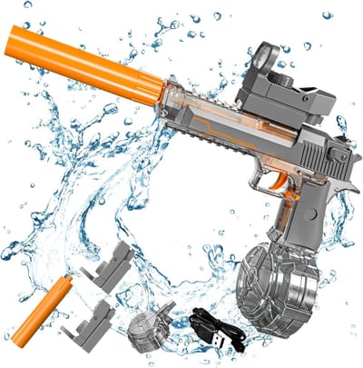 Elektrisch Waterpistool Met Krachtige Elektrische Pomp 32 Voet Volledig Transparant Lichaam Zomerzwembad Strandwaterpark