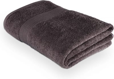 Tiseco Home Studio - Douchelaken EDEN - 100% bio katoen - 500 g/m2 - met ophanglus - bio katoen - superzacht en zeer absorberend - 100x150 cm - Grijs