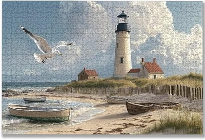 Houten Puzzel - Landschap Puzzel - Ontspanning Thuis - Lettermarkering Achterkant - 3000 Stukjes - Meerkleurig