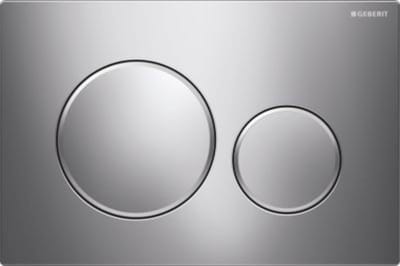 Geberit actuator plate sigma20 for dual flush bright Chroom