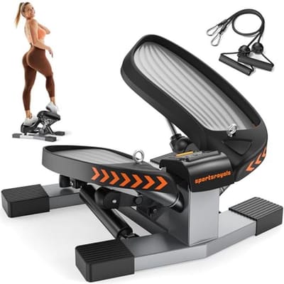 Trapstepper met Weerstandsband en Verticale Klim Machine voor Thuis - Tot 300lbs