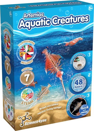 Science4you Artemias Aquatic Creatures - Kweek je eigen Triops - Experimenteerset - Educatief Speelgoed 6+ Jaar
