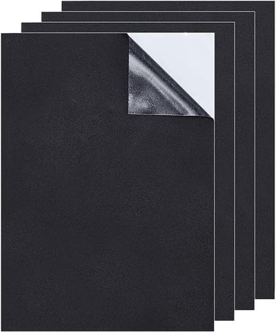 Zelfklevende Schuimrubber Vellen - Vloerbeschermers Schuim - Meubels Beschermen - Gesloten Cel Schuim - 22 x 32 cm - Zwart