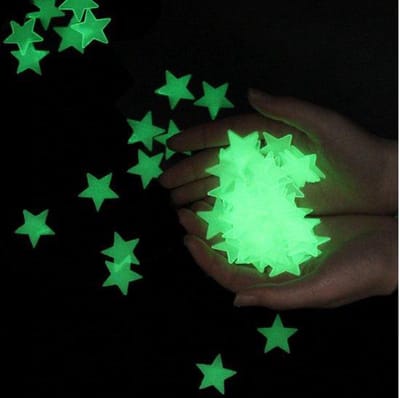 200 Glow in the dark sterren - Roze - Lichtgevende sterren stickers - Sterrenhemel kinderkamer plafond stickers