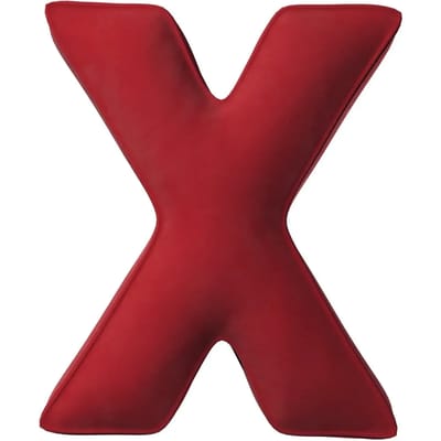 Kussen letter x Yellow Tipi Posh Velvet