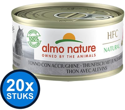 20x Almo Nature HFC - Tonijn & Ansjovis - Kattenvoer Natvoer - 70g