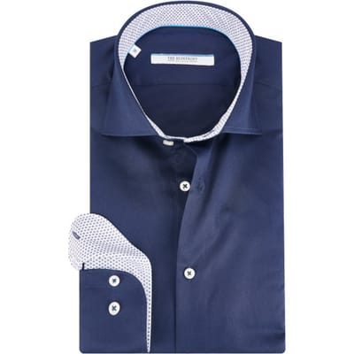 The BLUEPRINT Premium Business Overhemd Donkerblauw Heren