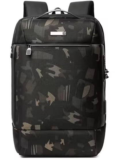 KZQ Waterdichte Laptop Rugzak Voor Heren En Dames - 15.6 Inch Zakelijke Computer Tas Met Usb Oplaadpoort - Antidiefstal Design Voor Werk En Reizen - Camouflage