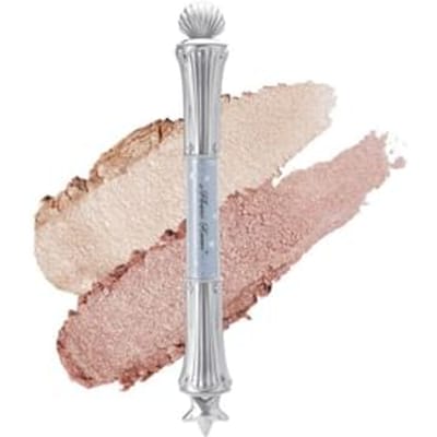Flower Knows - Shell's Jewel Dual-Ended Highlighting Stick - 2 Colors #01 Vanilla White - 850 mg + 280 mg