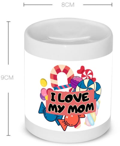 Akyol - mama cadeau - Spaarpot - Mama - cadeautje - met opdruk - verjaardag - moederdag - mama cadeau - mama cadeautjes - moederdag cadeau - mama cadeautjes verjaardag - liefste mama - leuk kado om te geven - 350 ML inhoud