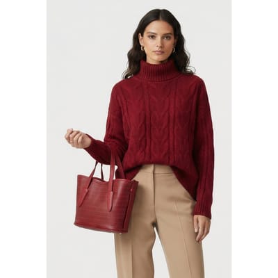 Coccinelle Medium Tote Bag In Burgundy Taglia: OS | Borse a mano Outlet | Donna | Marrone