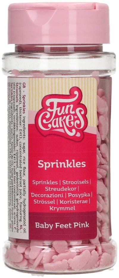 FunCakes Suikerdecoraties - Babyvoetjes Meisje - 55g - Eetbare Taartdecoratie
