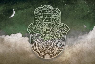 Fotobehang Hamsa2 DD117560 A.S. Création Atelier 47 | 3D Fotobehang op maat