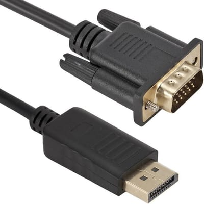 Techvavo® DisplayPort naar VGA Female Kabel - DP naar DVI Female Kabel - Full HD 1080P Resolutie - 1.8 meter