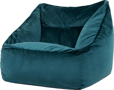 icon - Natalia XL Zitzak Fauteuil - Velours - Blauwgroen