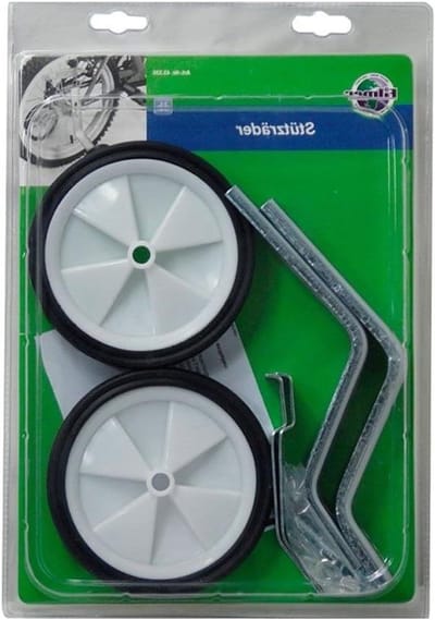 Steunwielen Kinderfiets - Zijwieltjes Fiets - Veilig Leren Fietsen - Universele Pasvorm - 12-20 Inch - Zilver